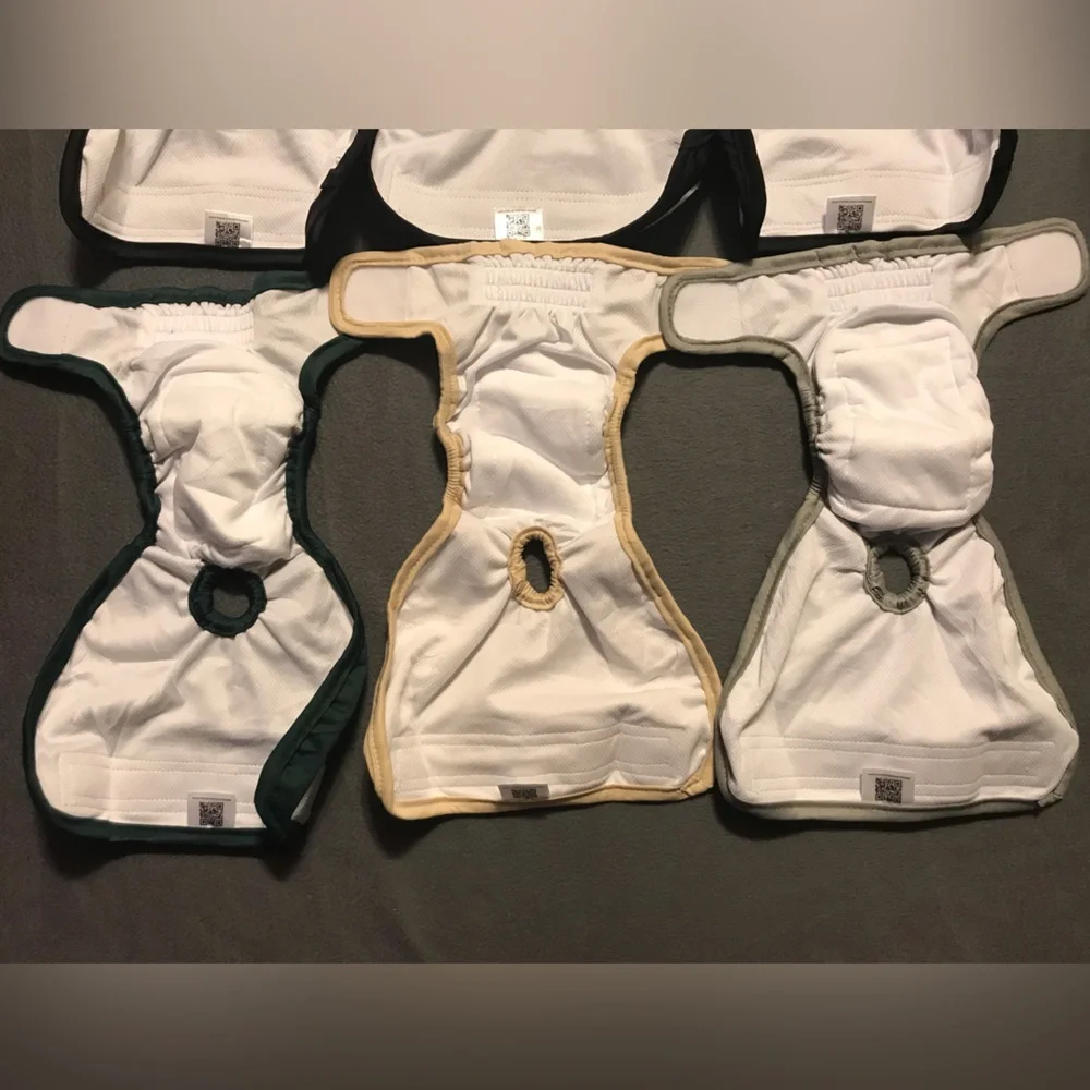 Dog Diapers - Black, Green, Gray, Yellow